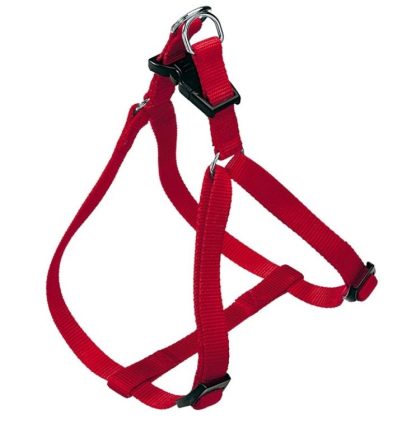 Harnais nylon rouge pour chien Hunter (ajustable)