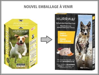 nouevl emballage hurraw dinde nourriture crue déshydrater chien dinde crue hurraw