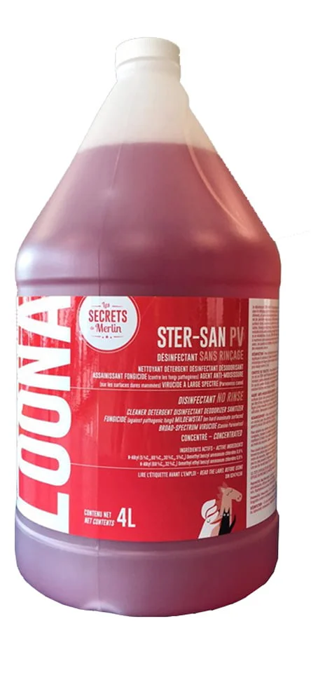 Loona Ster-San PV concentré 4 Litres, Désinfectant fongicide, virucide sans rinçage