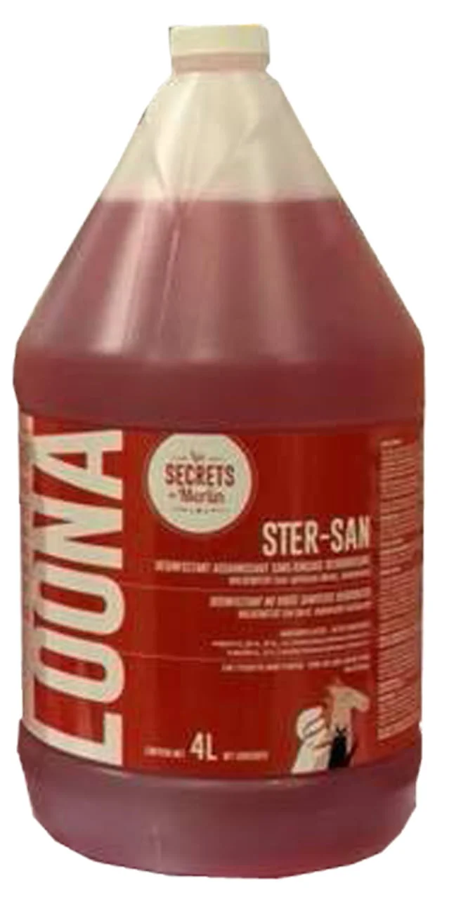 Loona Ster-San PV concentré 4 Litres, Désinfectant fongicide, virucide sans rinçage