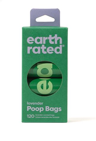 recharge lavande poop bag earth rated