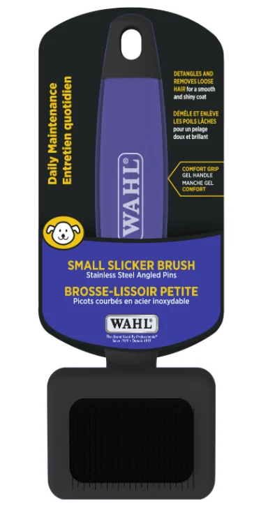 Brosse étrille pour animaux poignée gel petite, Wahl