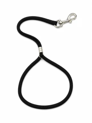 Loupe de toilettage pour animaux, noire avec anneau 3/8