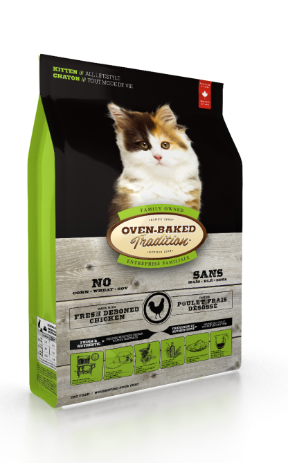 Nourriture pour chatons tout mode de vie au poulet, Oven-Baked 2.27 kg ( 5lb)