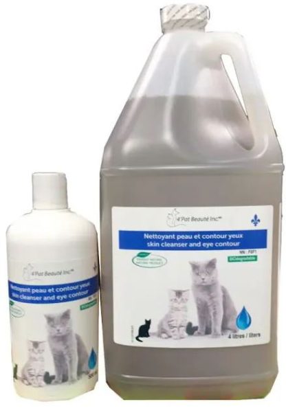 Nettoyant naturel à oreilles et yeux pour chat,  4'Pat Beauté